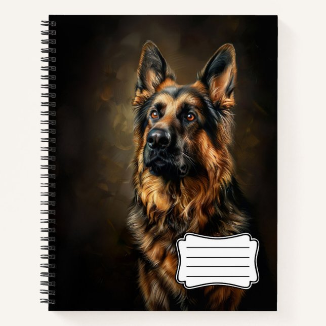 Cuaderno Perro pastor alemán (Anverso)