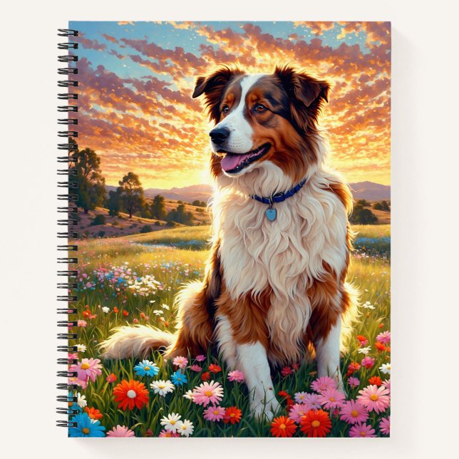 Cuaderno Perro pastor Border Collie (Anverso)