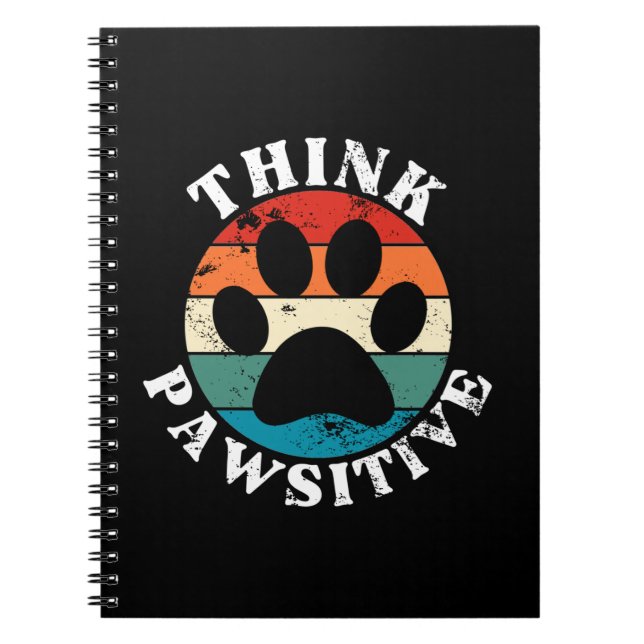 Cuaderno Perro Paw Think Pawsitive (Frente)