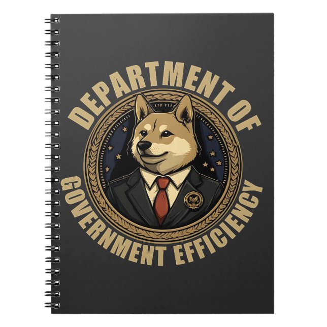 Cuaderno Perro Perro De Eficiencia Del Departamento De Efic (Frente)