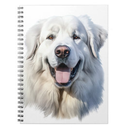 CUADERNO PERRO PRECIOSO GRANDE BLANCO DE LOS PIRINEOS GRAND