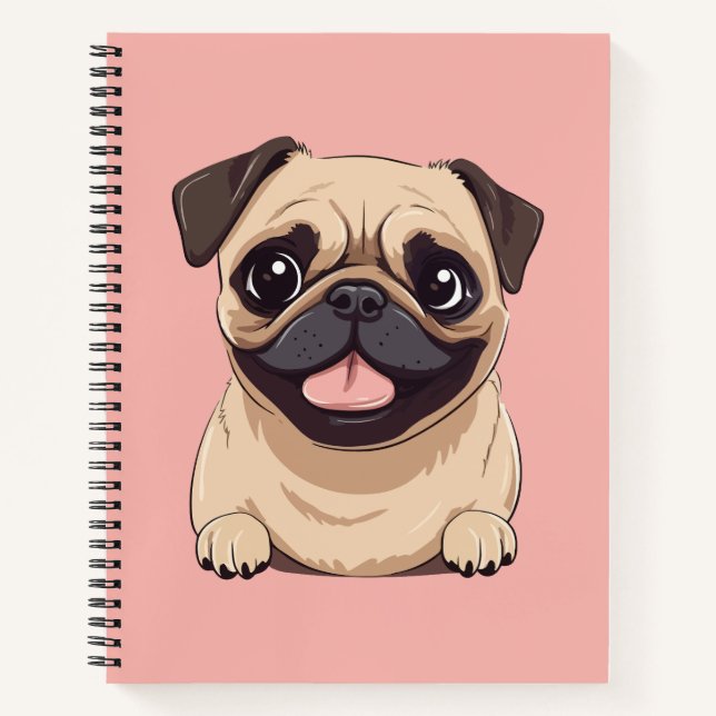 Cuaderno Perro pug (Anverso)