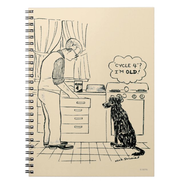 Cuaderno Perro que consigue más viejo (Frente)