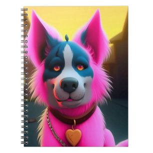 Cuaderno Perro rosa