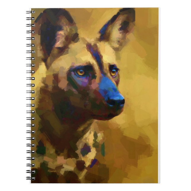 Cuaderno Perro salvaje africano (Frente)