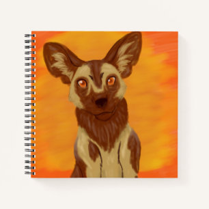 Cuaderno Perro salvaje africano