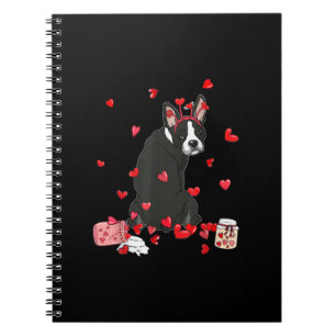 Cuaderno Perro San Valentín Regalo Cute Boston Terrier Vale