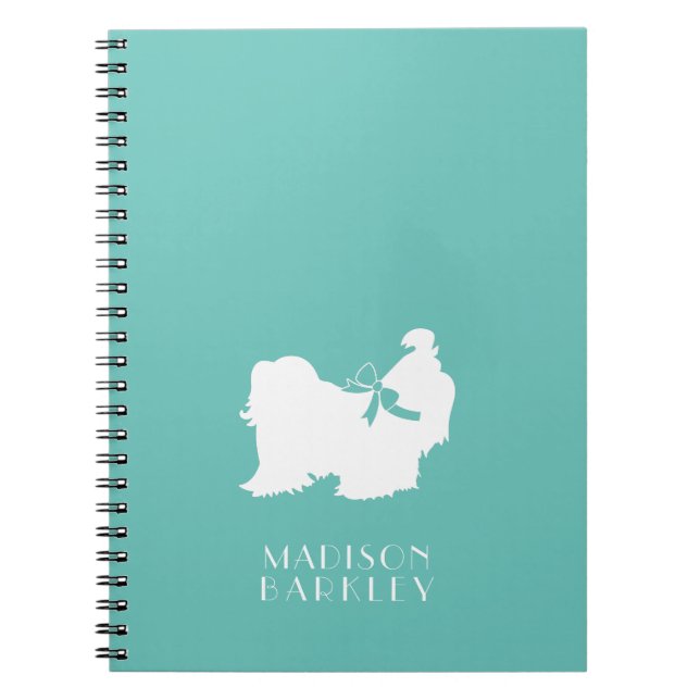 Cuaderno Perro Shih-Tzu con pelo largo (Frente)