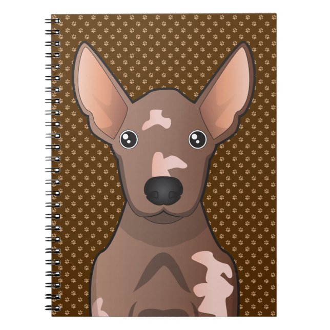 Cuaderno Perro sin pelo mexicano (Xoloitzcuintle) (Frente)