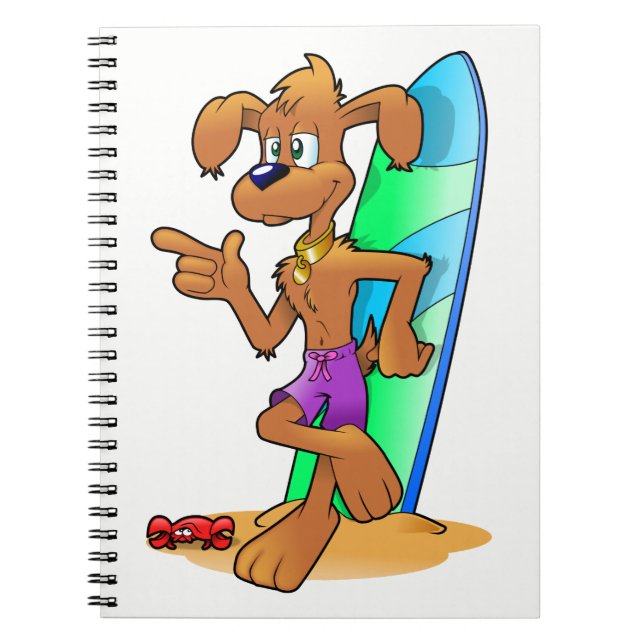Cuaderno Perro surfista (Frente)