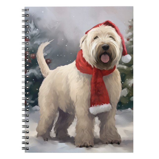 Cuaderno Perro terrorífico en la nieve en Navidades (Frente)