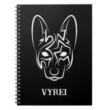 Perro tribal blanco y negro