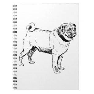 Cuaderno Perro vintage, cráneo de perro
