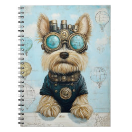 Cuaderno Perro Yorkie, globos de aire caliente Novedad K4