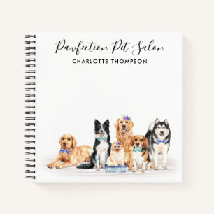 Cuaderno Perros Adorables Mascota Sitter Dog Groomer Busine
