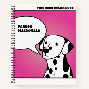 CUADERNO PERROS BLANCOS Y NEGROS DE DIBUJOS ANIMADOS ADORAB