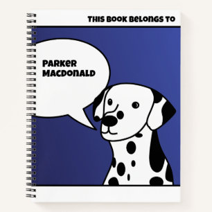 CUADERNO PERROS BLANCOS Y NEGROS DE DIBUJOS ANIMADOS ADORAB