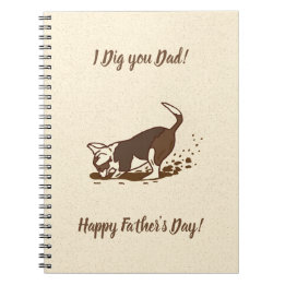 Cuaderno Perros cavadores de suciedad - Padre perro del Día