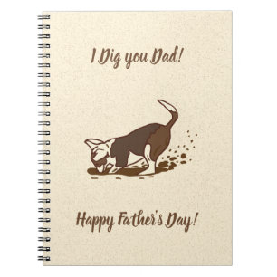 Cuaderno Perros cavadores de suciedad - Padre perro del Día