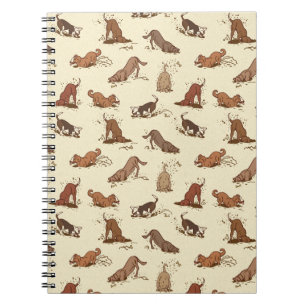Cuaderno Perros cavadores sucios - patrón de vacaciones en 