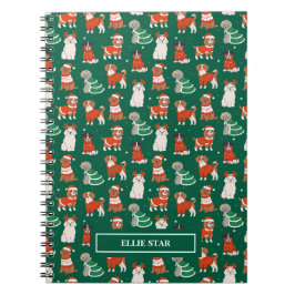 Cuaderno Perros con Navidades de la dieta verde personaliza