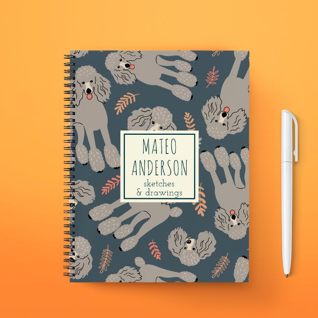 Cuaderno Perros con plantas Nombre personalizado Verde (Subido por el creador)