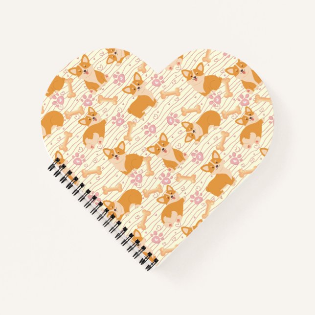 Cuaderno Perros de corgi cutto (Anverso)