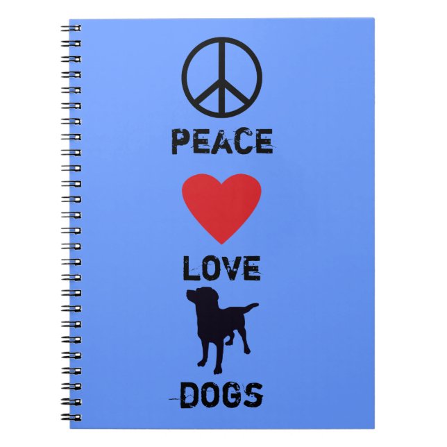 Cuaderno Perros del amor de la paz (Frente)
