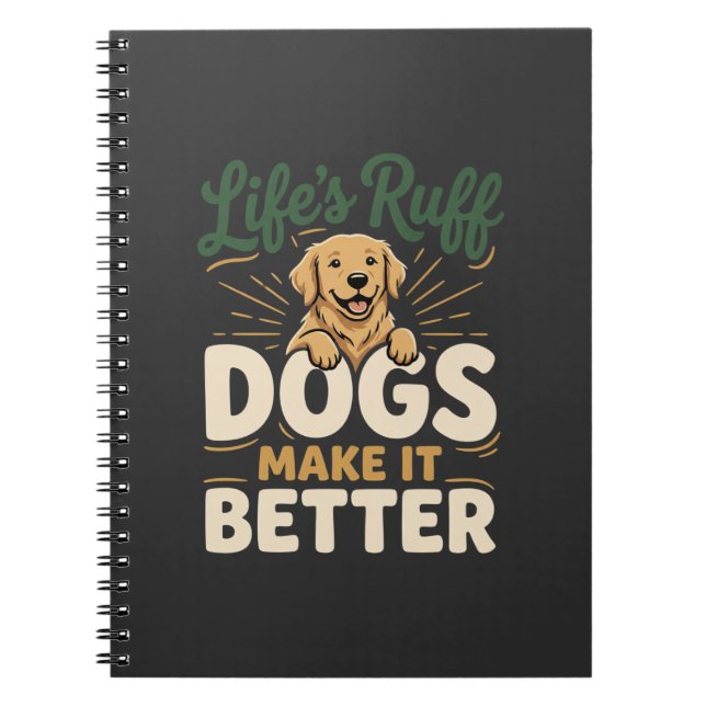 Cuaderno Perros Divertidos Lo Hacen Mejor (Frente)