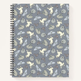 Cuaderno Perros durmiendo con fantasía moderna - Vainilla s