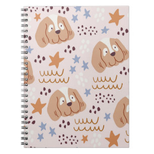 Cuaderno Perros, estrellas, líneas: sin costuras