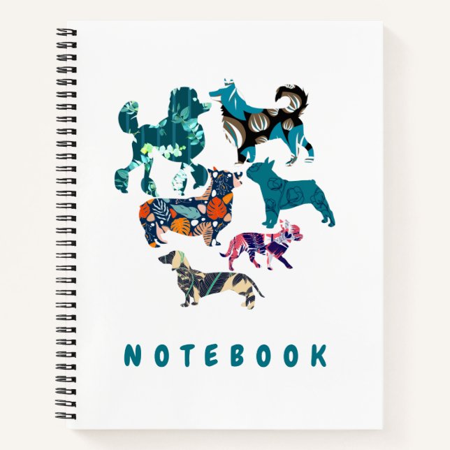 Cuaderno Perros Florales (Anverso)