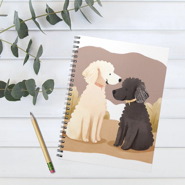 Cuaderno Perros Fluffy | Pintura de color de agua mascota (Subido por el creador)