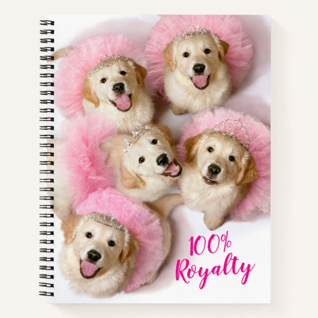Cuaderno Perros Princesas de Tiaras (Anverso)