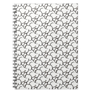 Cuaderno Perros Sentados de Dibujos Animados Divertidos