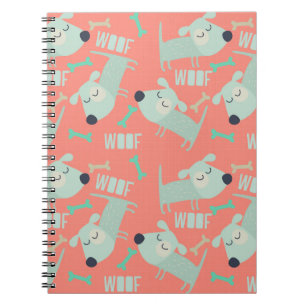 Cuaderno Perros y huesos de madera