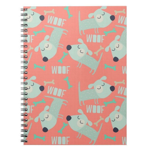 Cuaderno Perros y huesos de madera (Frente)