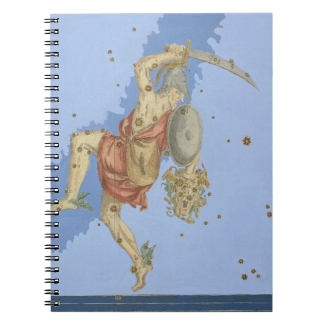Cuaderno Perseus con el jefe de la medusa, de 'Uranometria (Frente)
