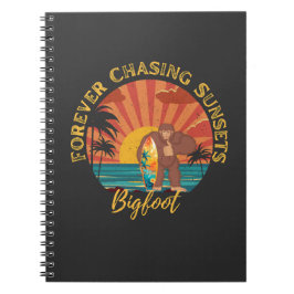 Cuaderno Persiguiendo por siempre a Sunsets Bigfoot Surfing