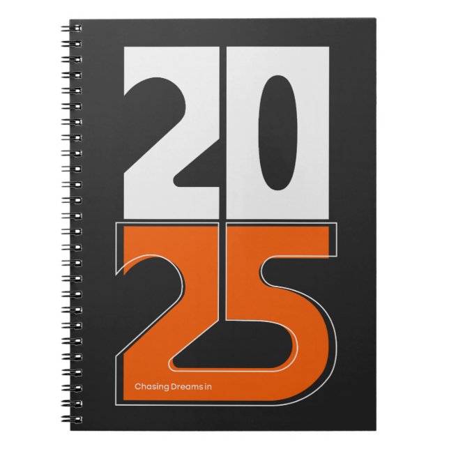 Cuaderno Persiguiendo sueños en 2025 (Frente)