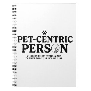 Cuaderno Persona centrada en las mascotas
