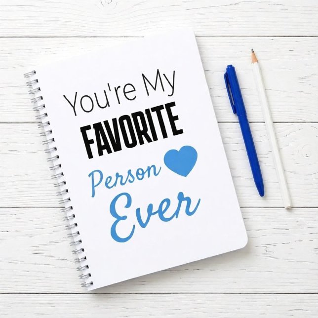 Cuaderno Persona favorita personalizada (Subido por el creador)