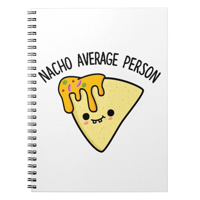 Cuaderno Persona Nacho Promedio Pun Funny Comida  (Frente)