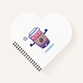 Cuaderno Personaje de café Personalizado gracioso