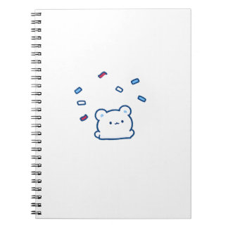 Cuaderno Personaje de Celebración de Oso Blanco Lindo