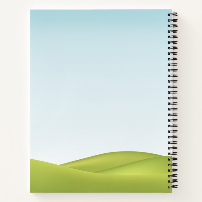 Cuaderno Personaje de estrella juguetona con corazón (Reverso)