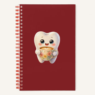 Cuaderno Personaje Kawaii Amante del Café Dental Adorable