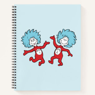 Cuaderno Personaje Thing 1 y Thing 2 de Dr. Seuss