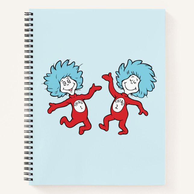 Cuaderno Personaje Thing 1 y Thing 2 de Dr. Seuss (Anverso)