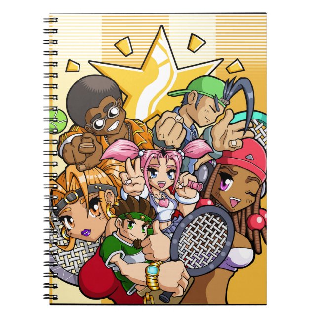 Cuaderno Personajes De Tenis De Anime (Frente)